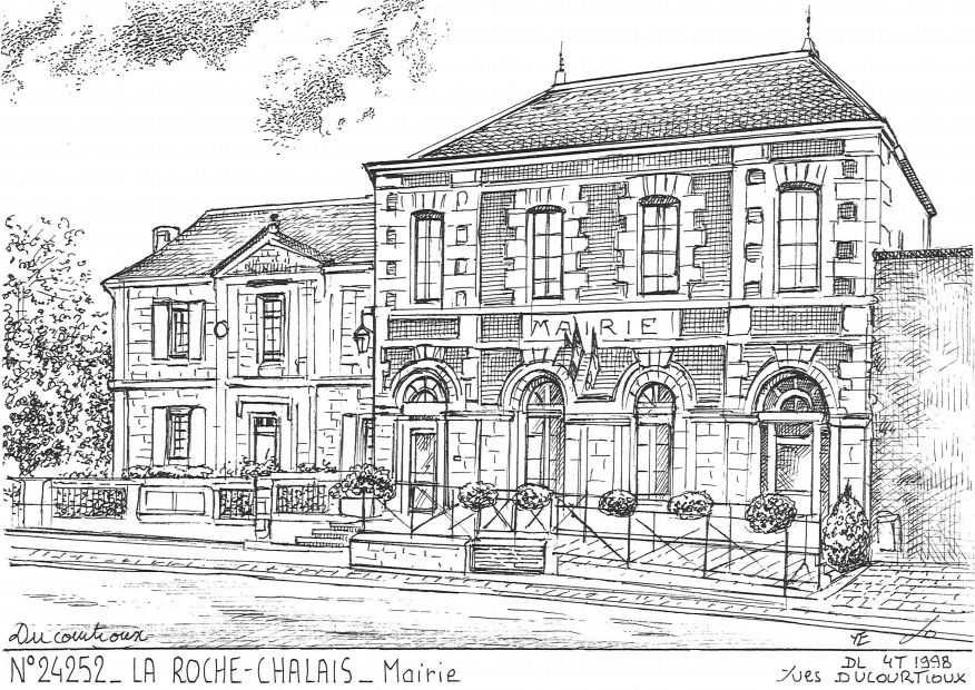 N 24252 - LA ROCHE CHALAIS - mairie